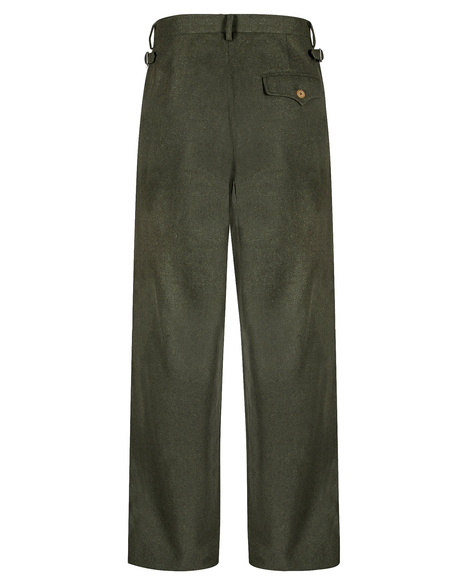 Sample Olive Flannel Shepperton Suit Size 40/32