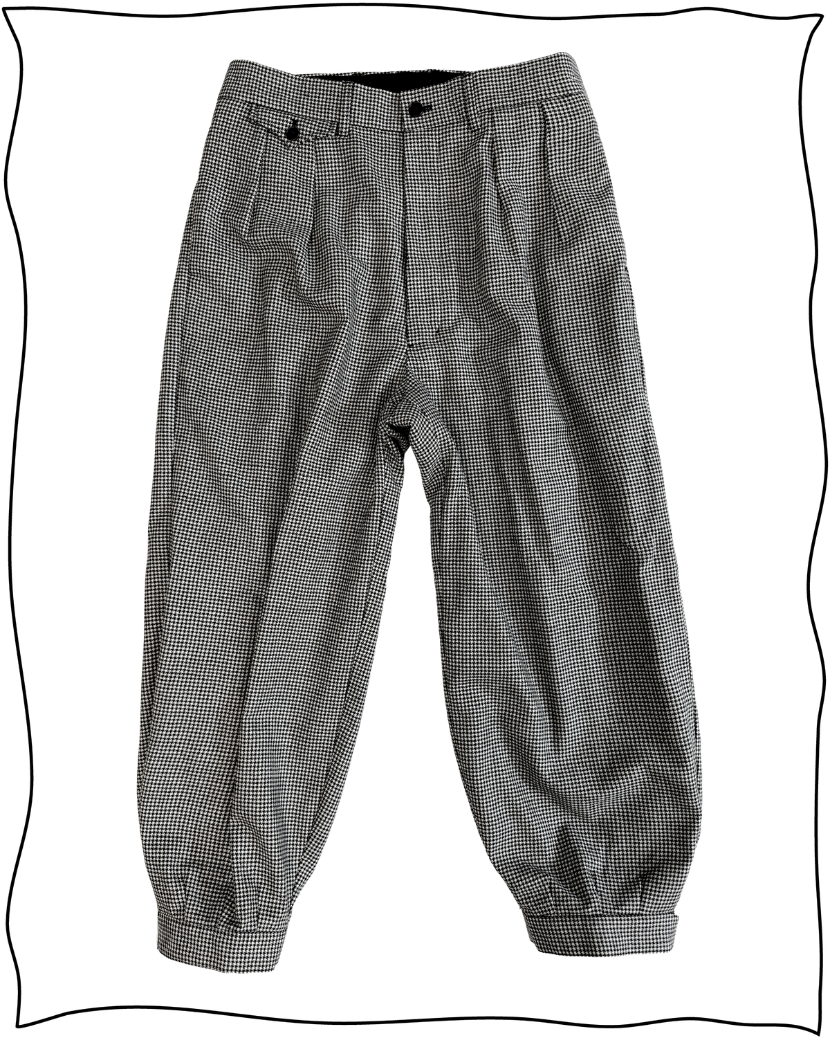 Sample Merino B&W Puppytooth King Cole Suit Size 40/34