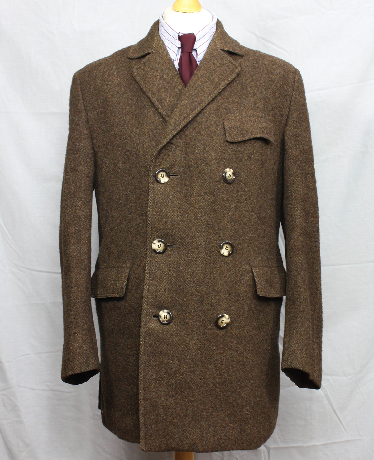 Vintage British Tweed Double Breasted ‘Car Coat’ - SL (2025)36