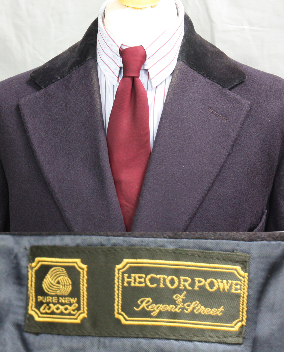 Vintage British ‘Midnight Blue’ Overcoat - SL (2025)45