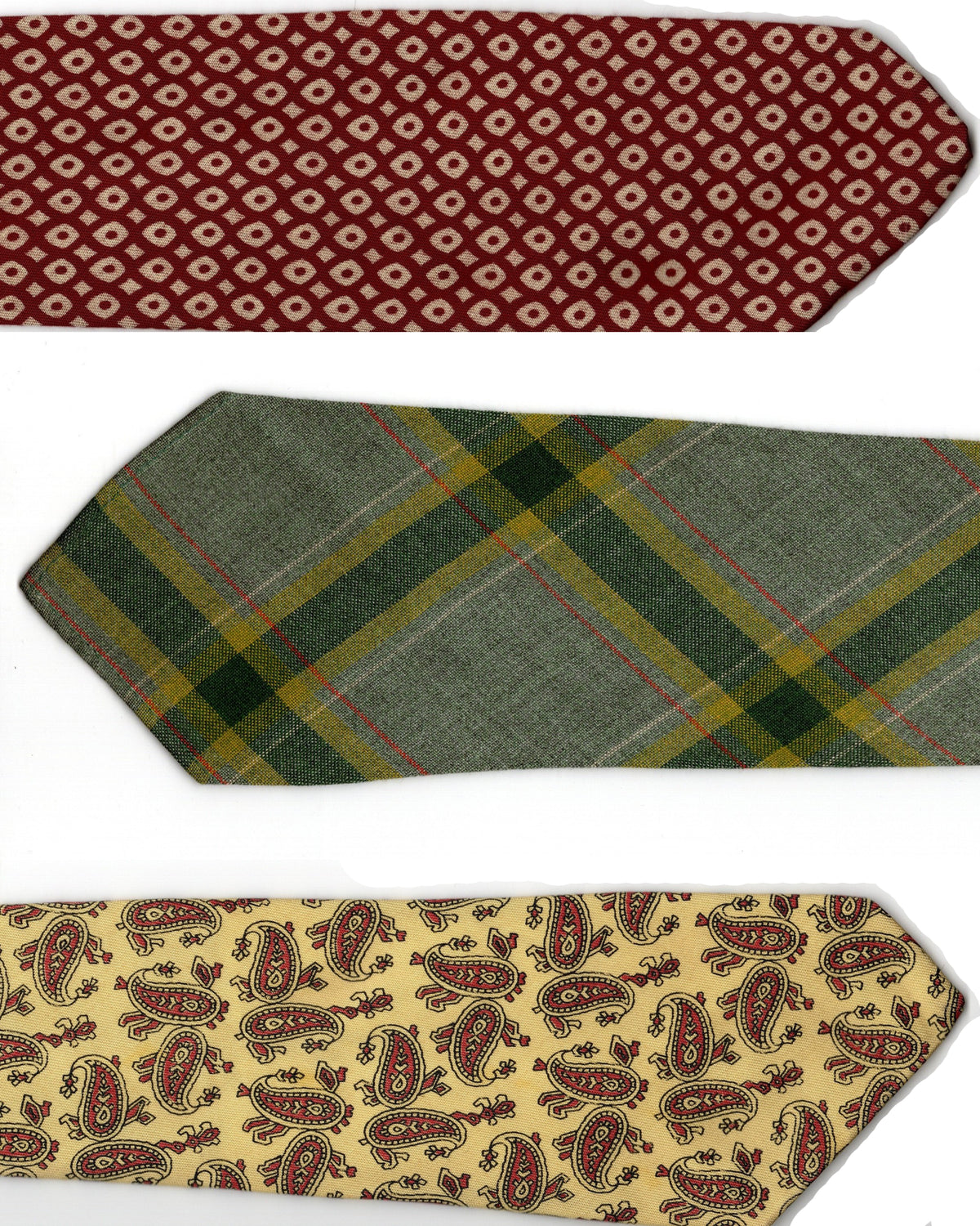 Vintage British Tootal Ties x3 - SL (2025) TT10