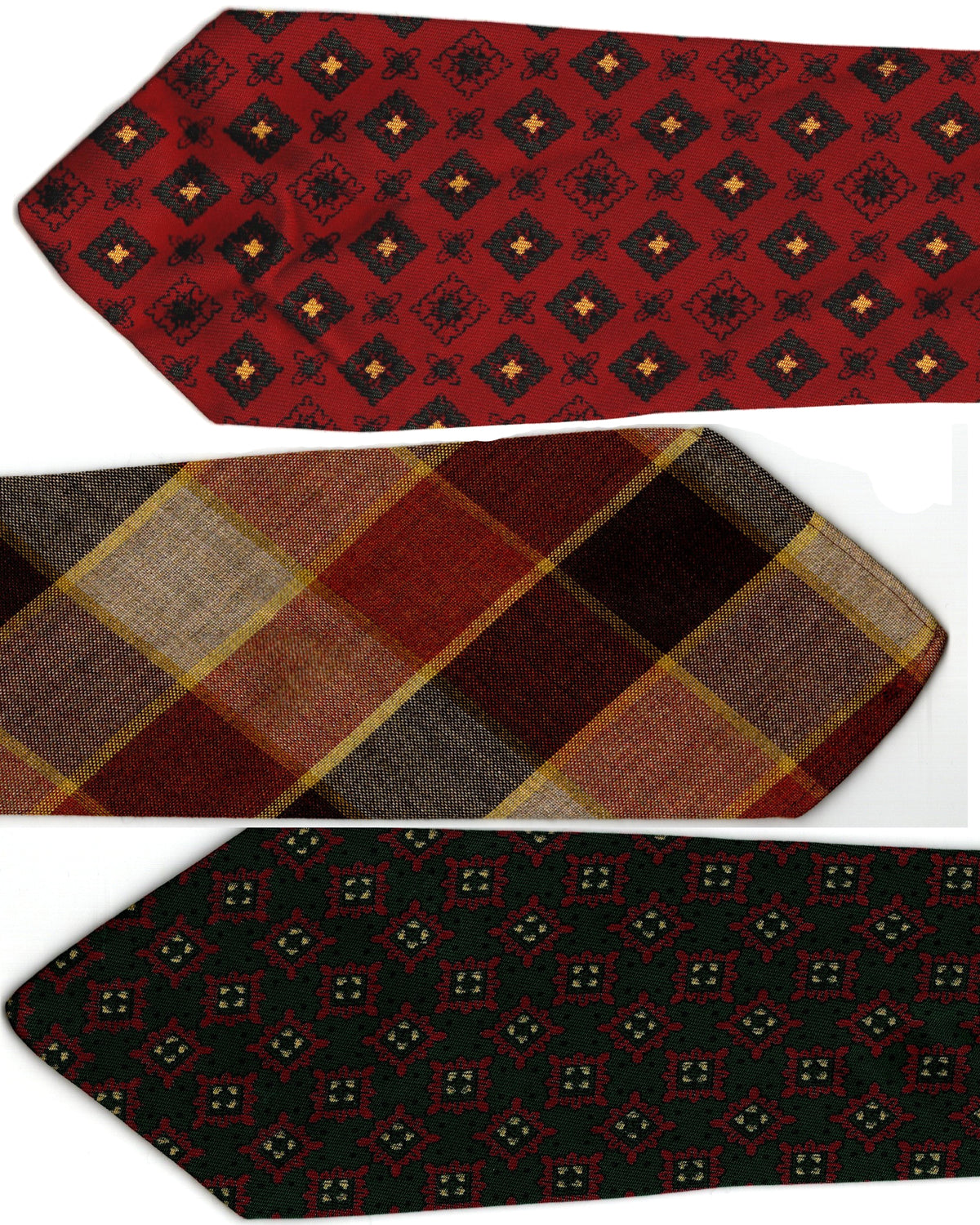 Vintage British Tootal Ties x3 - SL (2025) TT13