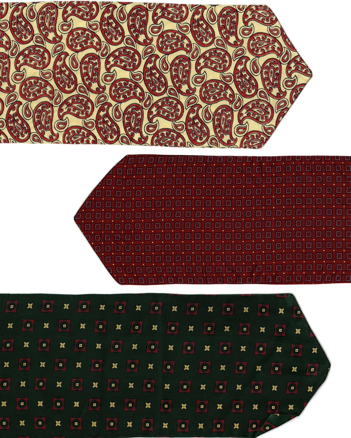 Vintage British Tootal Cravats x3 - SL (2025) TT7