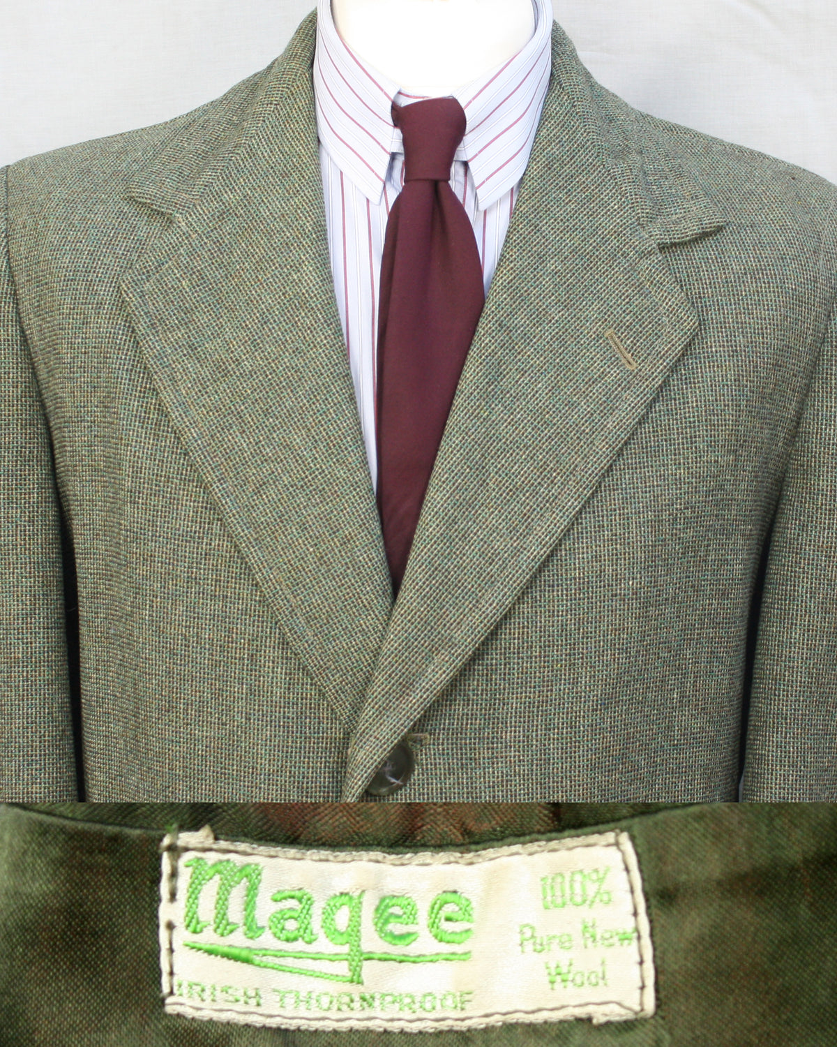 Vintage Irish ‘Thornproof’ Tweed Overcoat - SL (2025)41