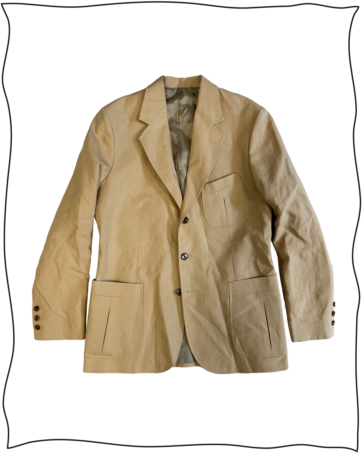 Sample Sand King Cole Irish Linen Suit Size 40/32