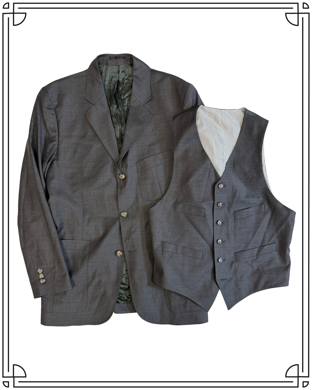 Sample Grey King Cole Jacket and Waistcoat Size 40