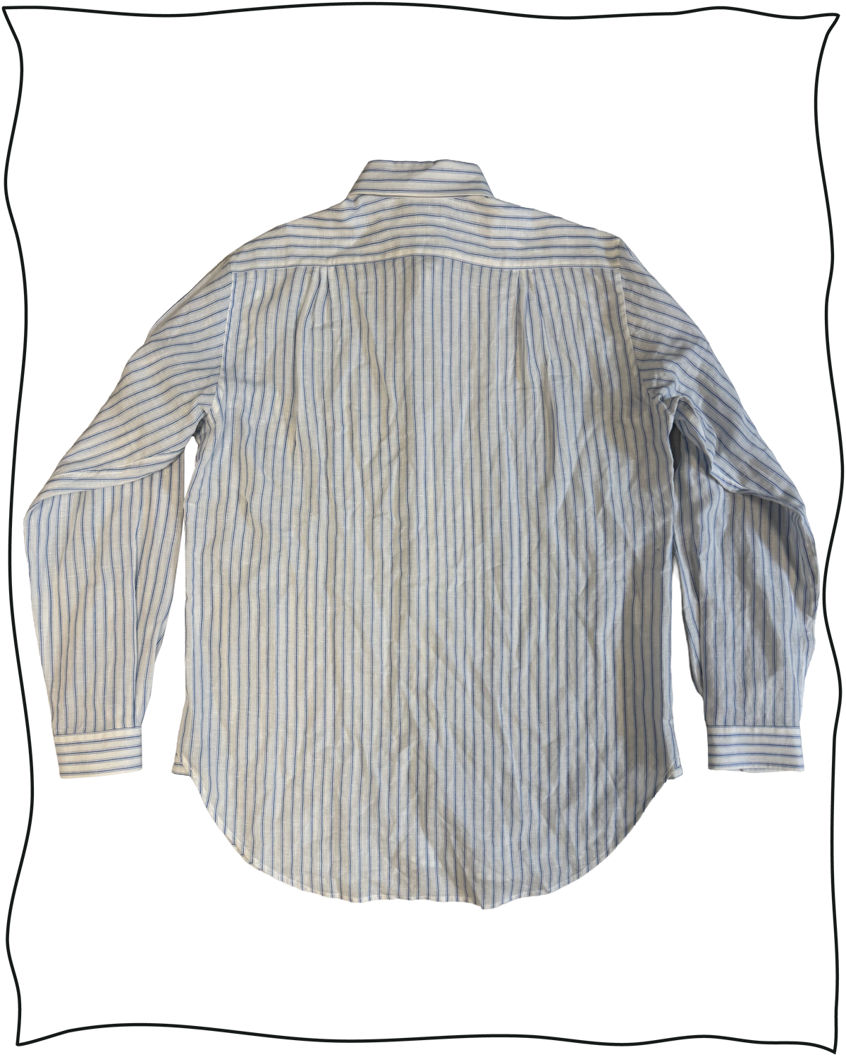 Sample Striped Linen Dress Shirt Size 15.5