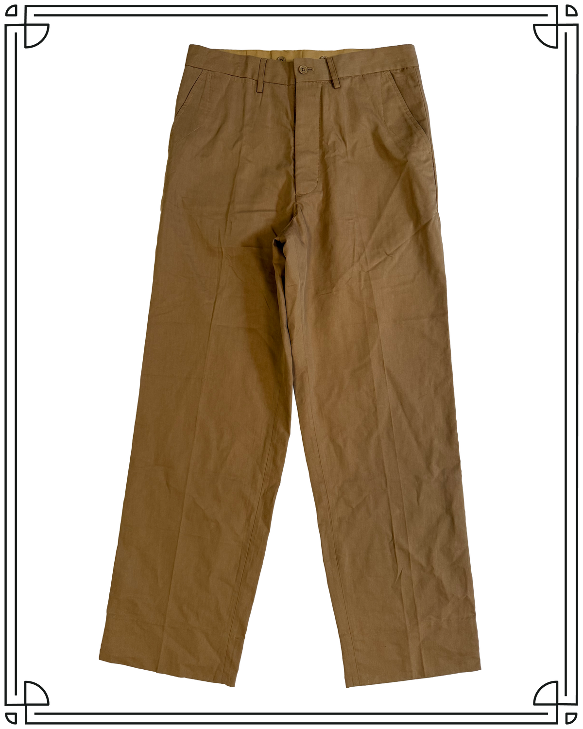 Sample Tobacco Cinch Back Work Trousers Size 34