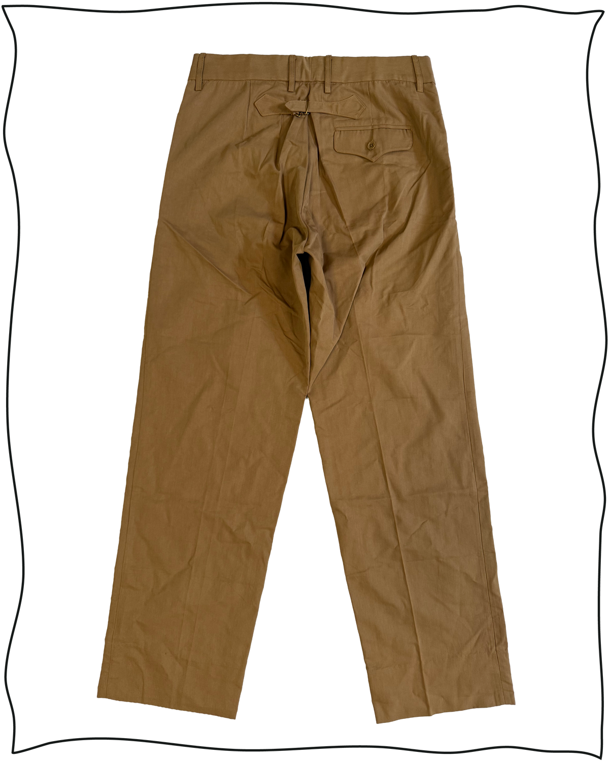 Sample Tobacco Cinch Back Work Trousers Size 34