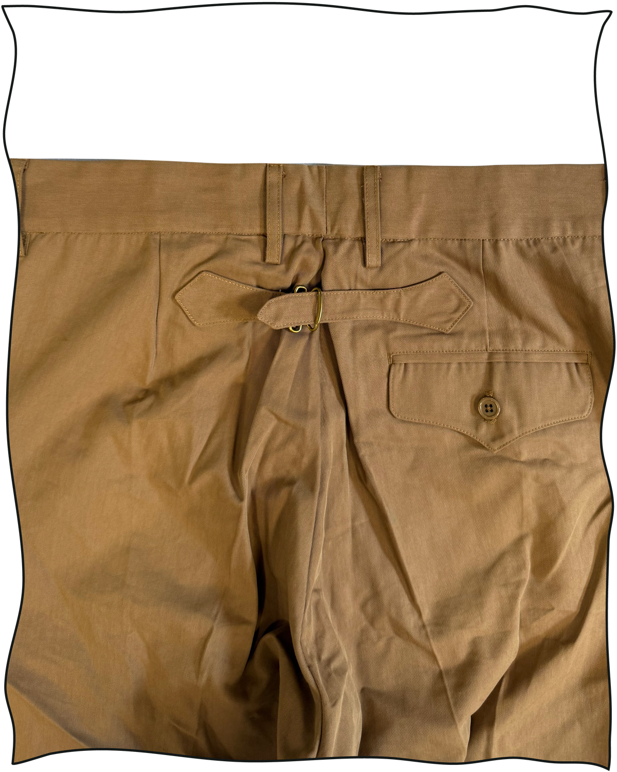 Sample Tobacco Cinch Back Work Trousers Size 34