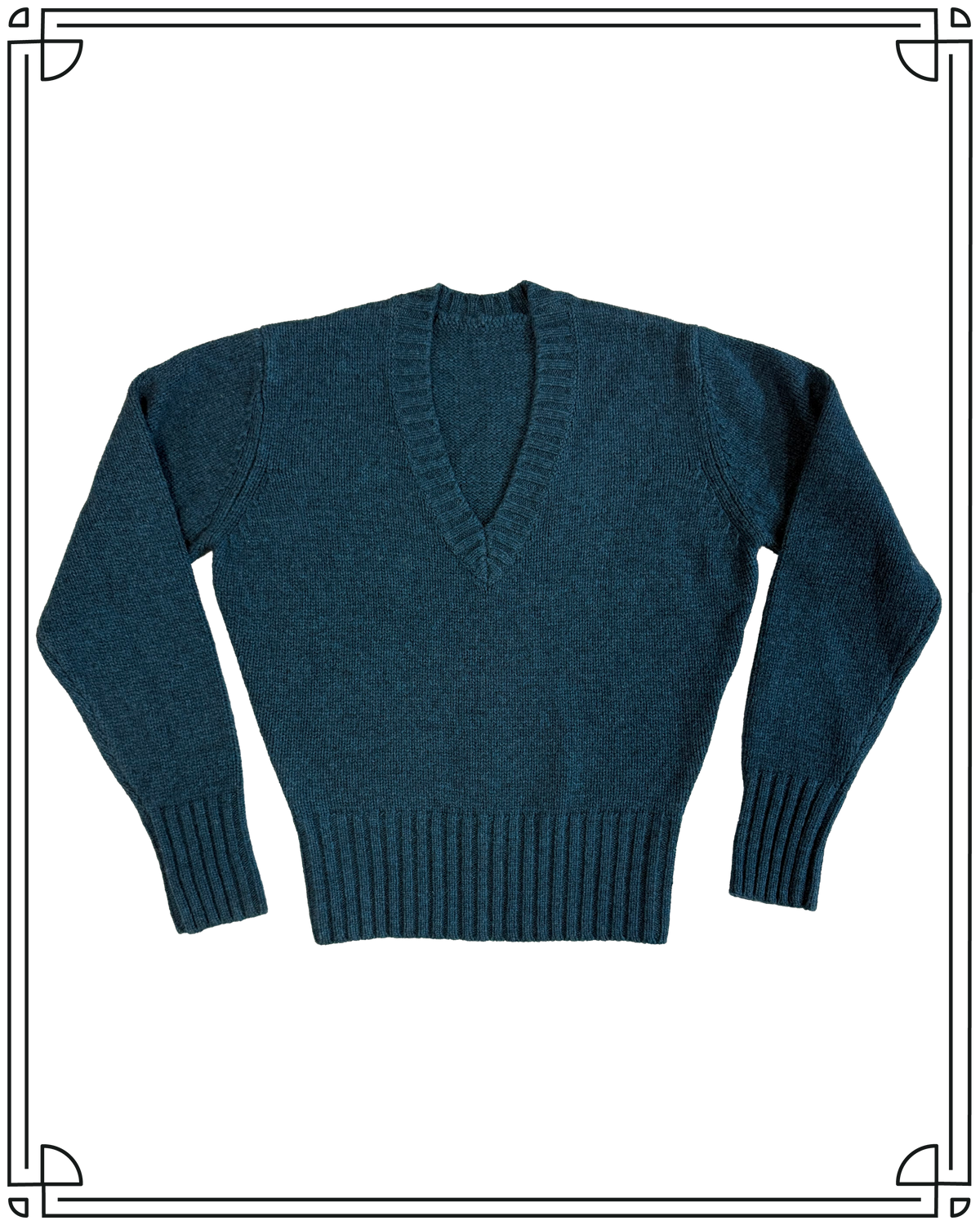 Sample Teal V-Neck Jumper Size L