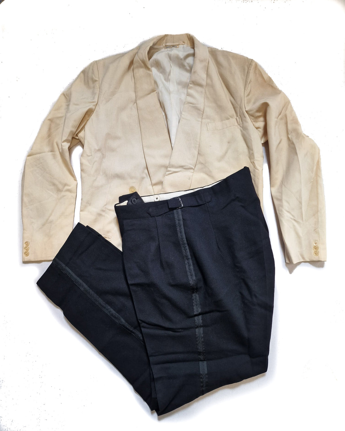 1950s Rare Shawl Lapel Dinner Suit 44L/38 SL47