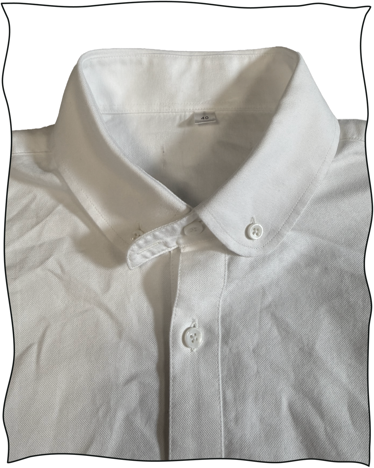 Sample Ivory Club Collar Shirt Size 15.5