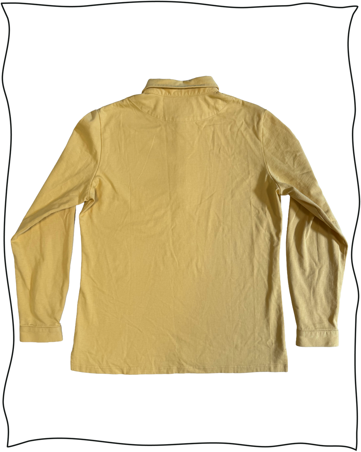 Sample Mustard Long Sleeve Polo Size M