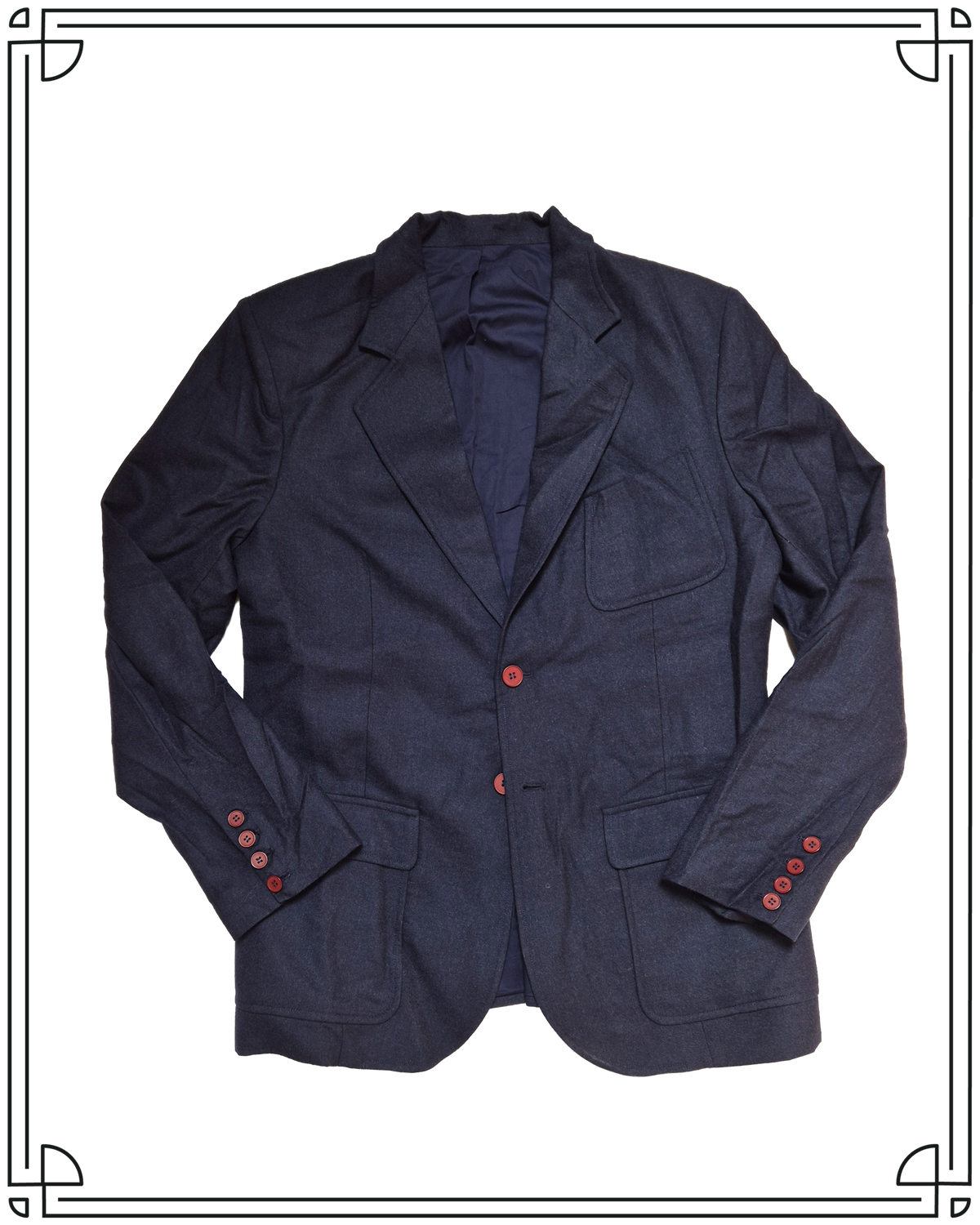Sample Navy Worsted Shepperton Jacket Size 40