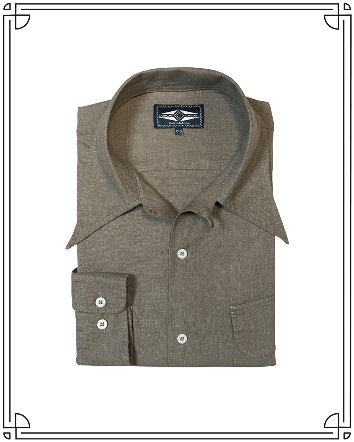 Sample Anthracite Camp Shirt Size 15.5