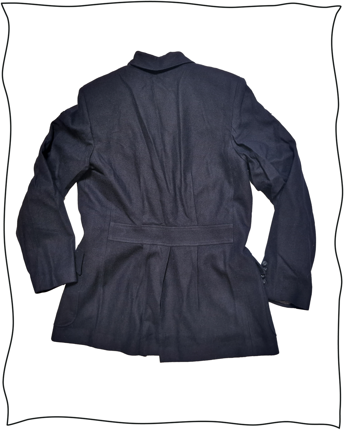 Sample Midnight Wool Vanderbilt Jacket Size 40