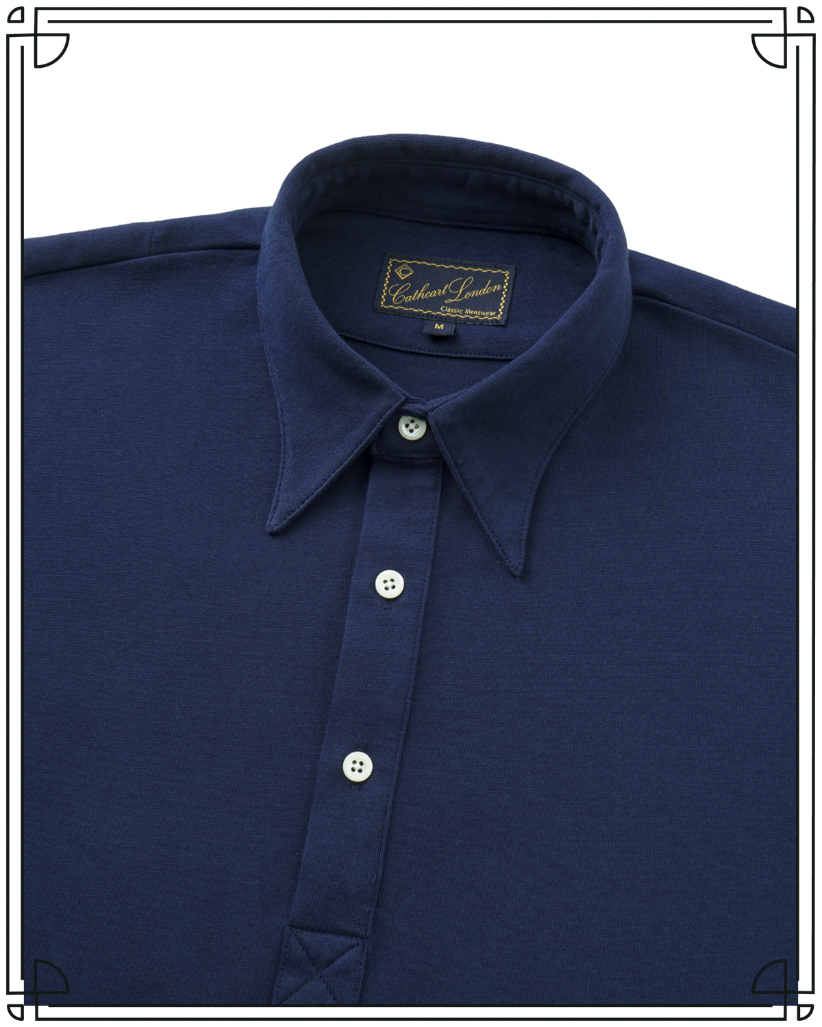 Navy Long Sleeve Polo