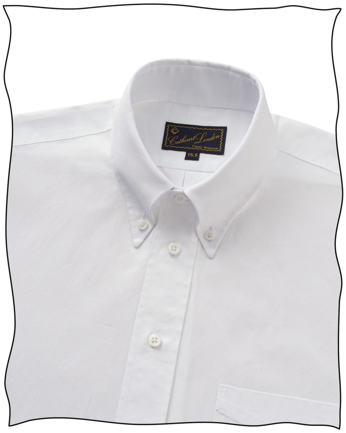 Cream Oxford Button Down Shirt