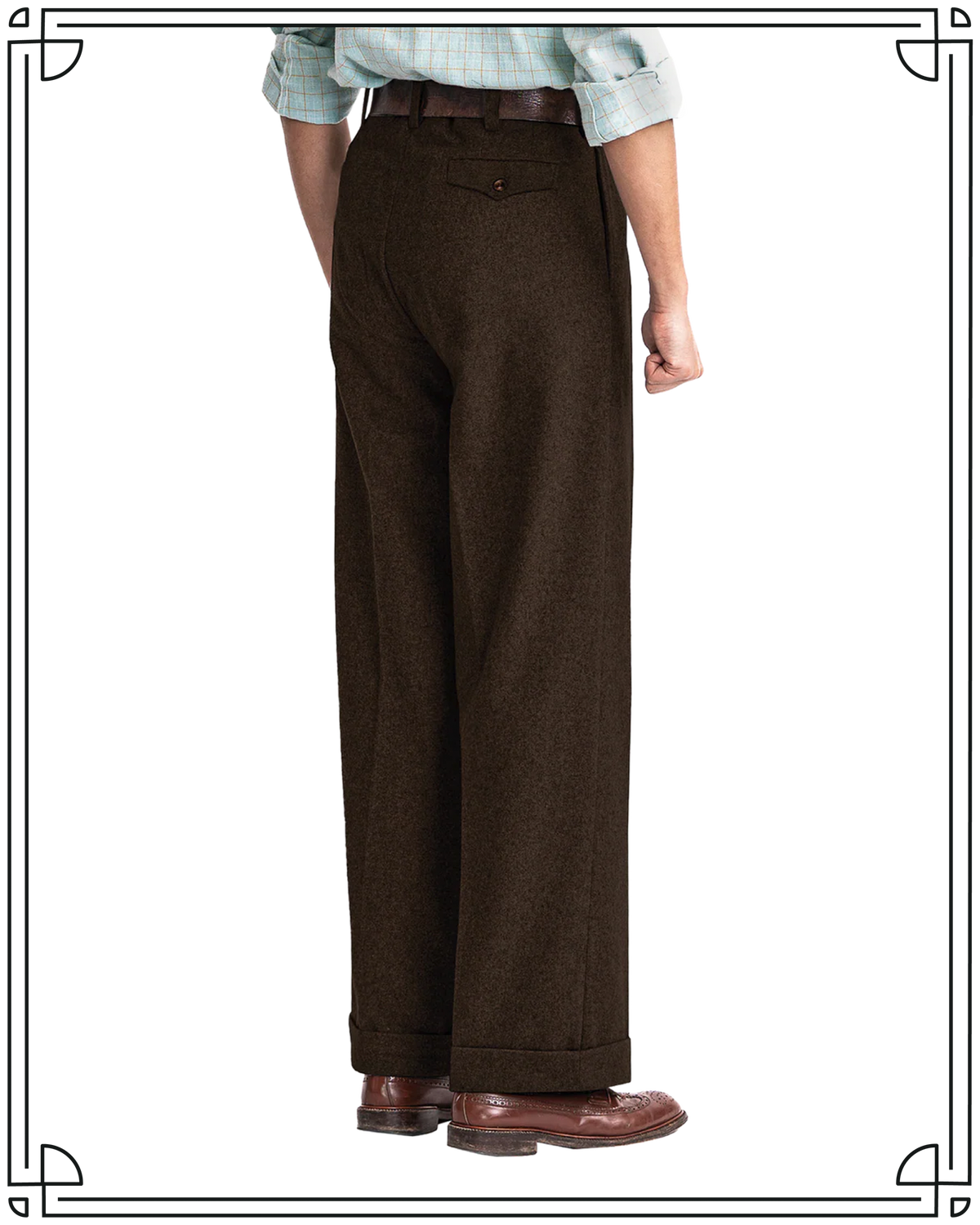 Chocolate Ellington Flannel Trousers
