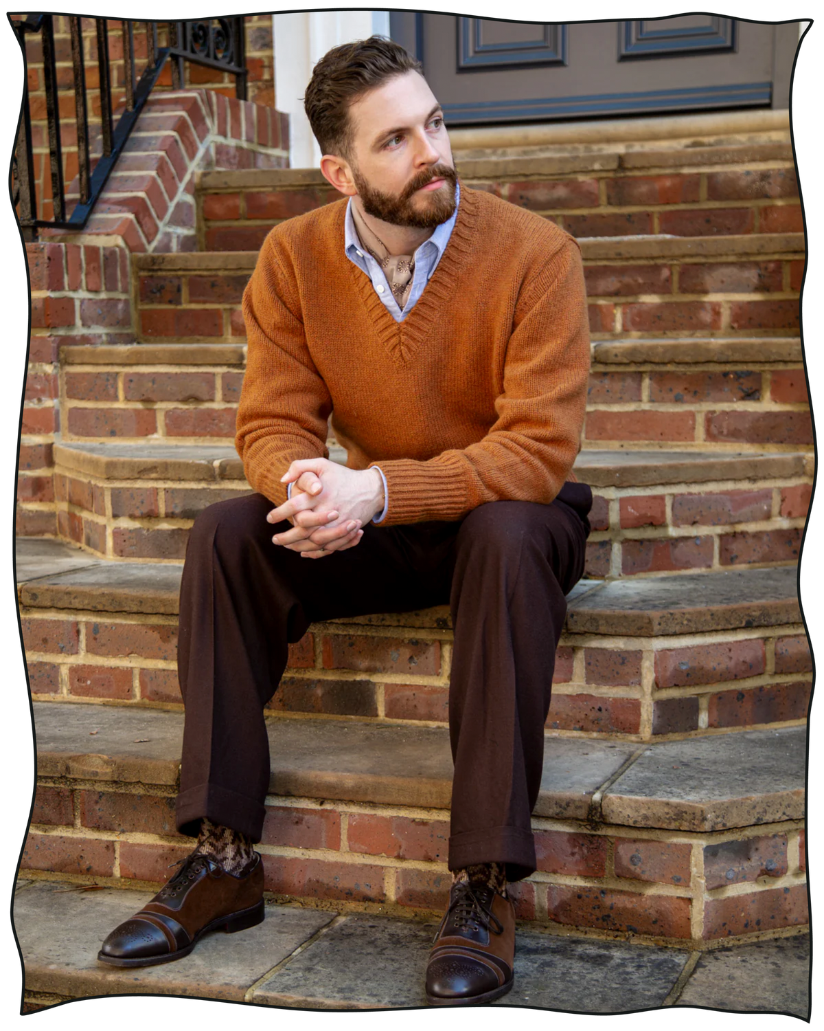 Chocolate Ellington Flannel Trousers