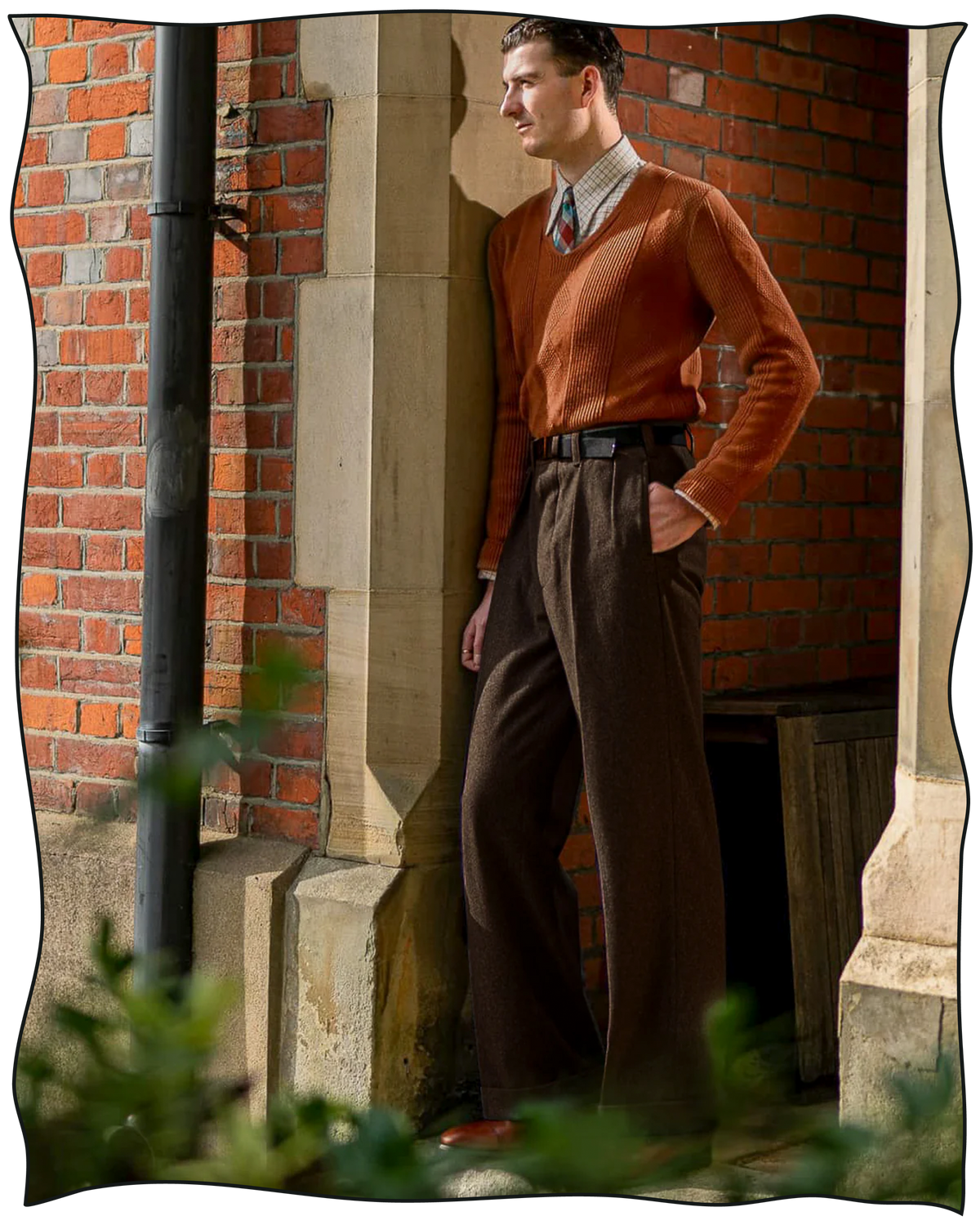 Chocolate Ellington Flannel Trousers