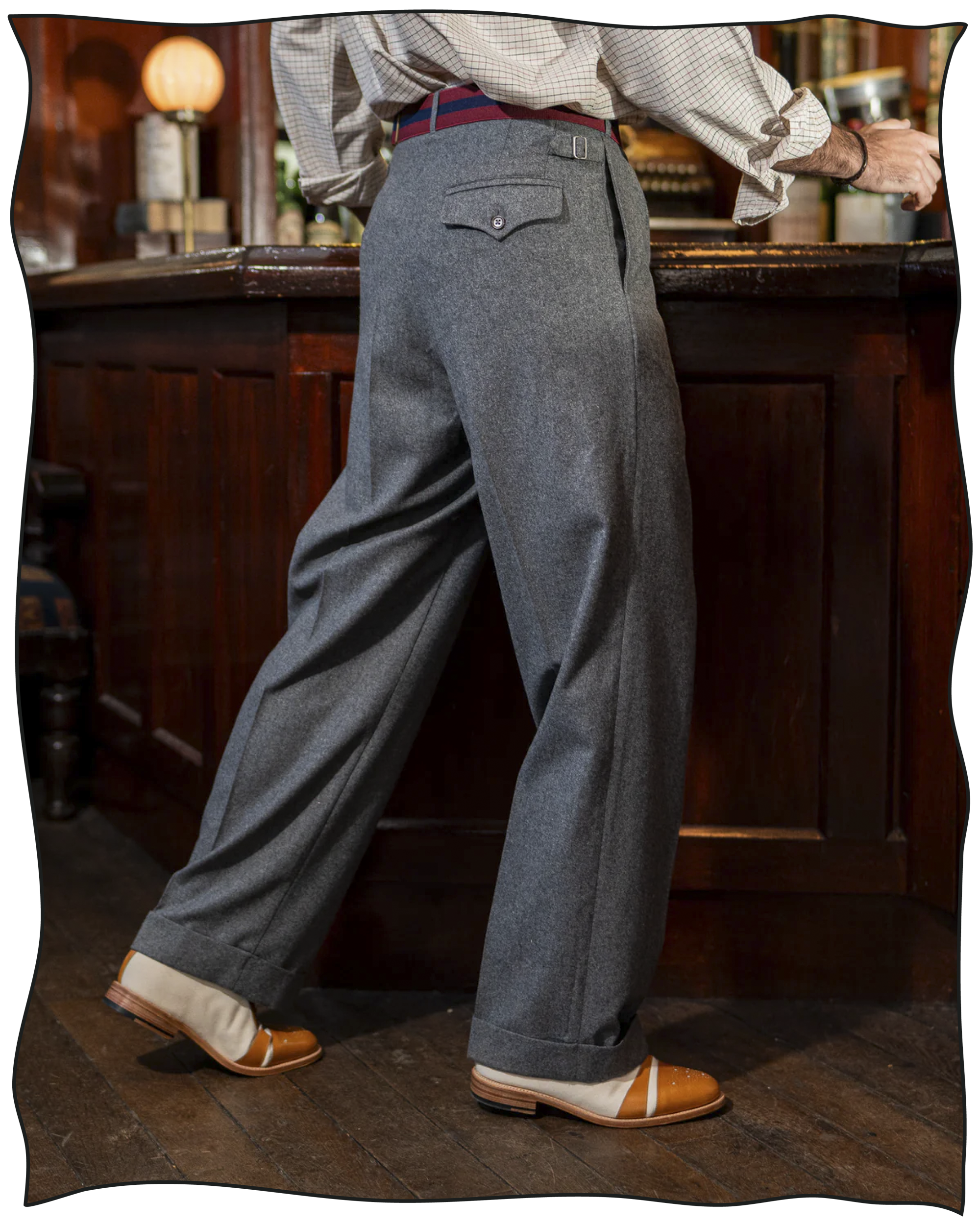 Mid-Grey Ellington Flannel Trousers – Cathcart Mid-Grey Ellington Flannel Trousers – Cathcart