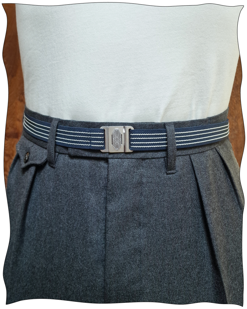 Navy Deco Belt