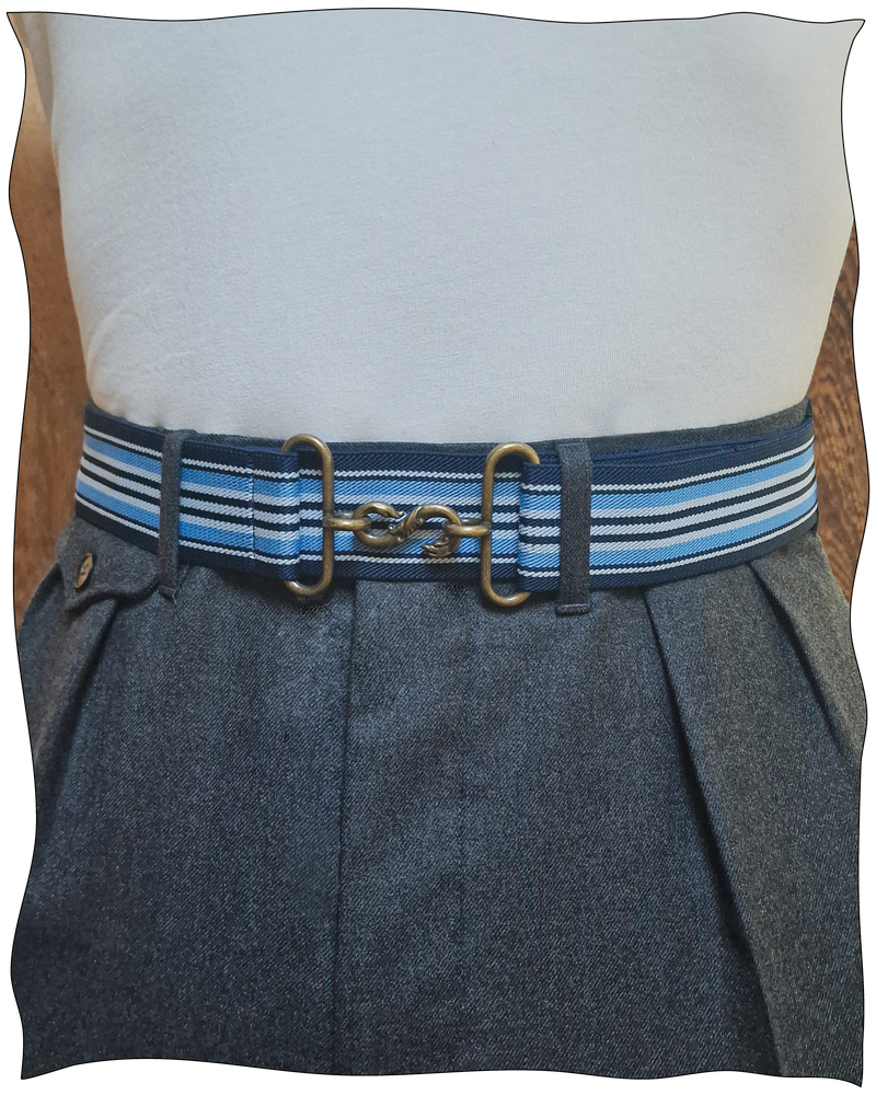 Sky Blue Snake Belt