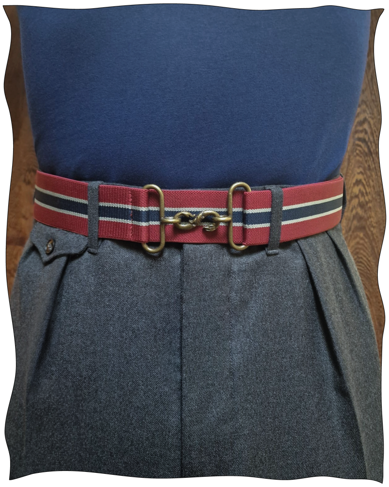 Burgundy Snake Belt