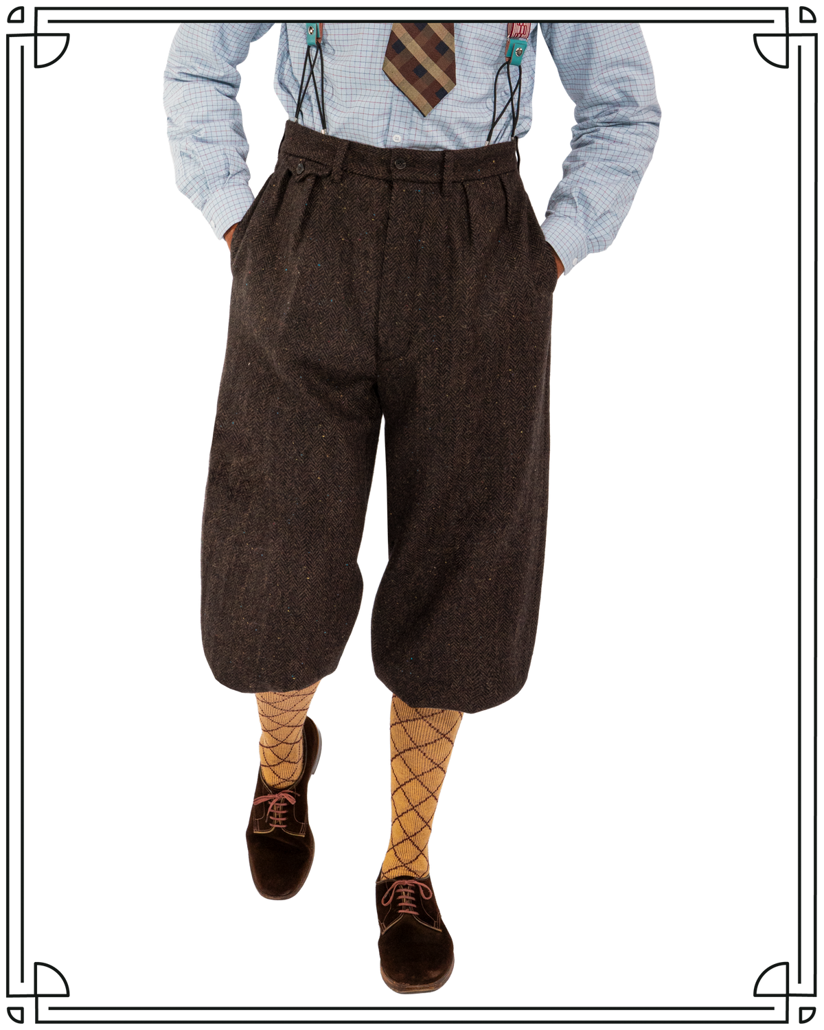 Chocolate Donegal Plus Fours