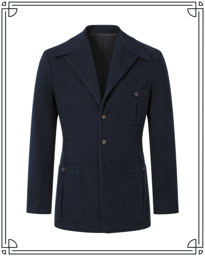 Navy Moleskin Artisan Jacket