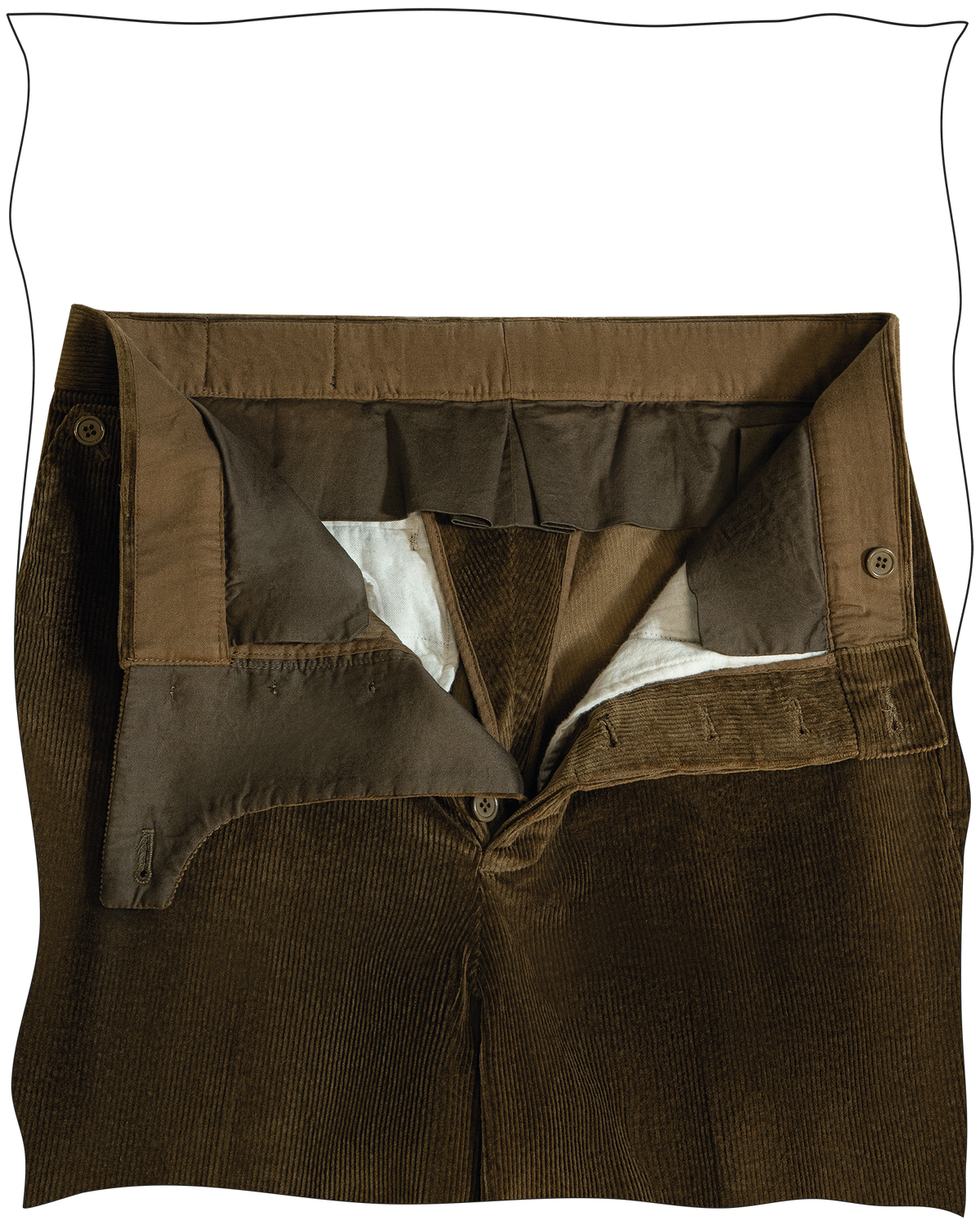 Golden Brown Corduroy Battle Trousers