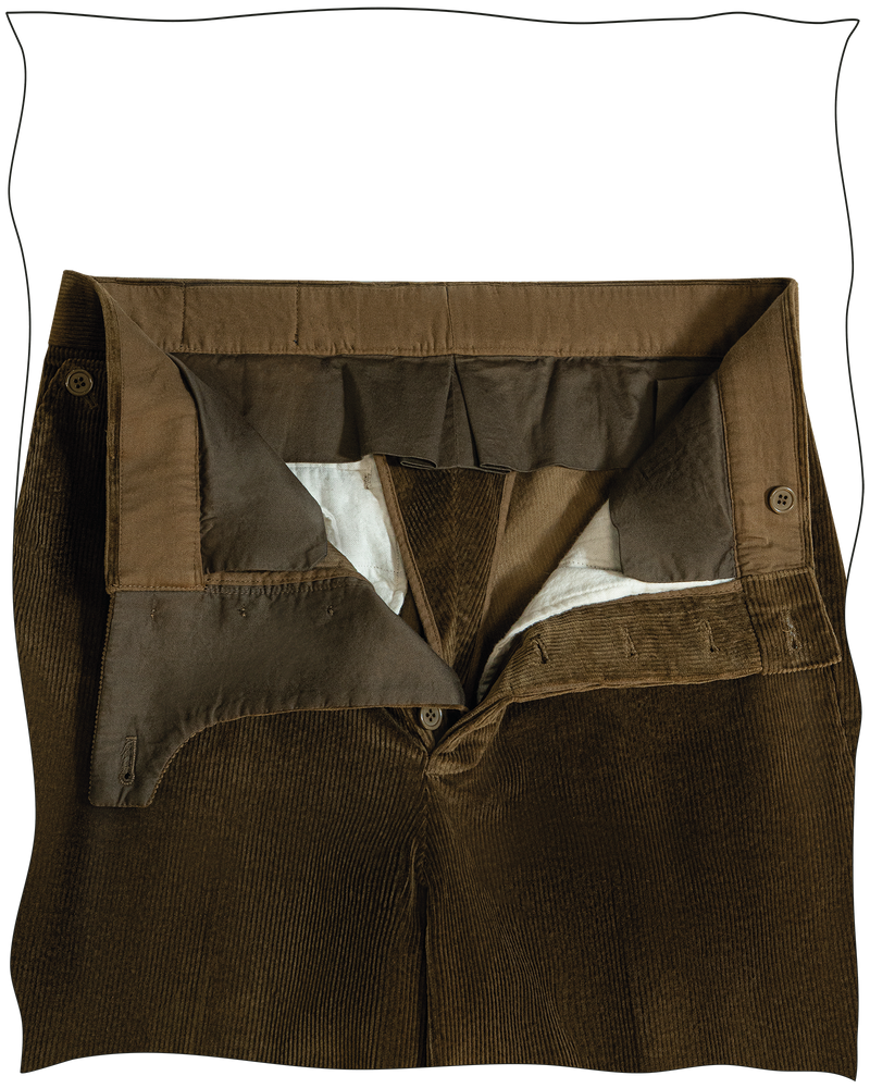 Golden Brown Corduroy Battle Trousers