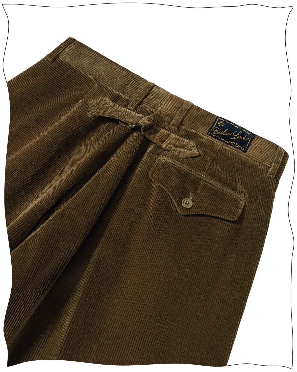 Golden Brown Corduroy Battle Trousers