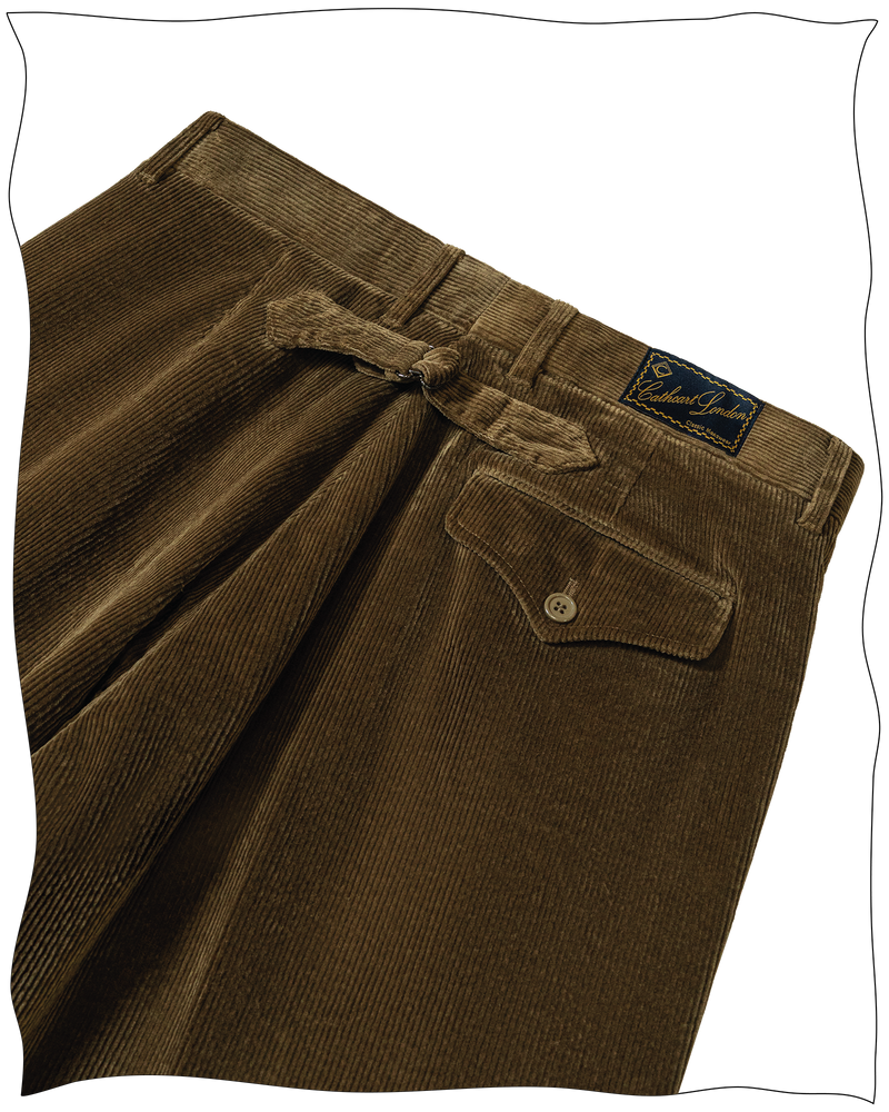 Golden Brown Corduroy Battle Trousers
