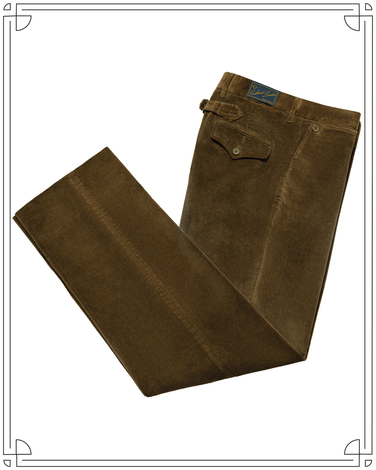 Golden Brown Corduroy Battle Trousers