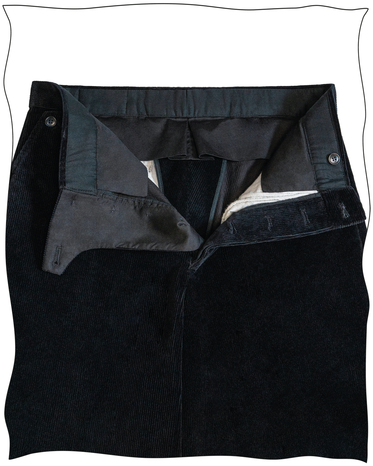 Midnight Corduroy Battle Trousers