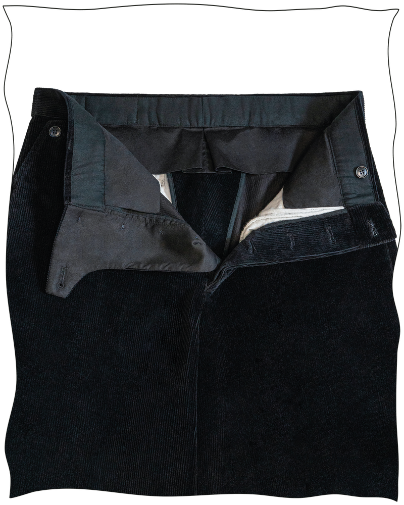 Midnight Corduroy Battle Trousers