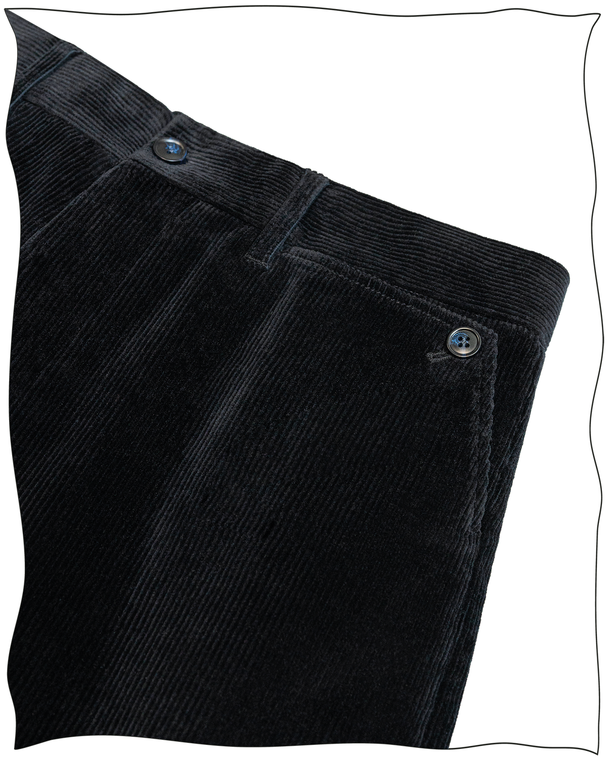 Midnight Corduroy Battle Trousers