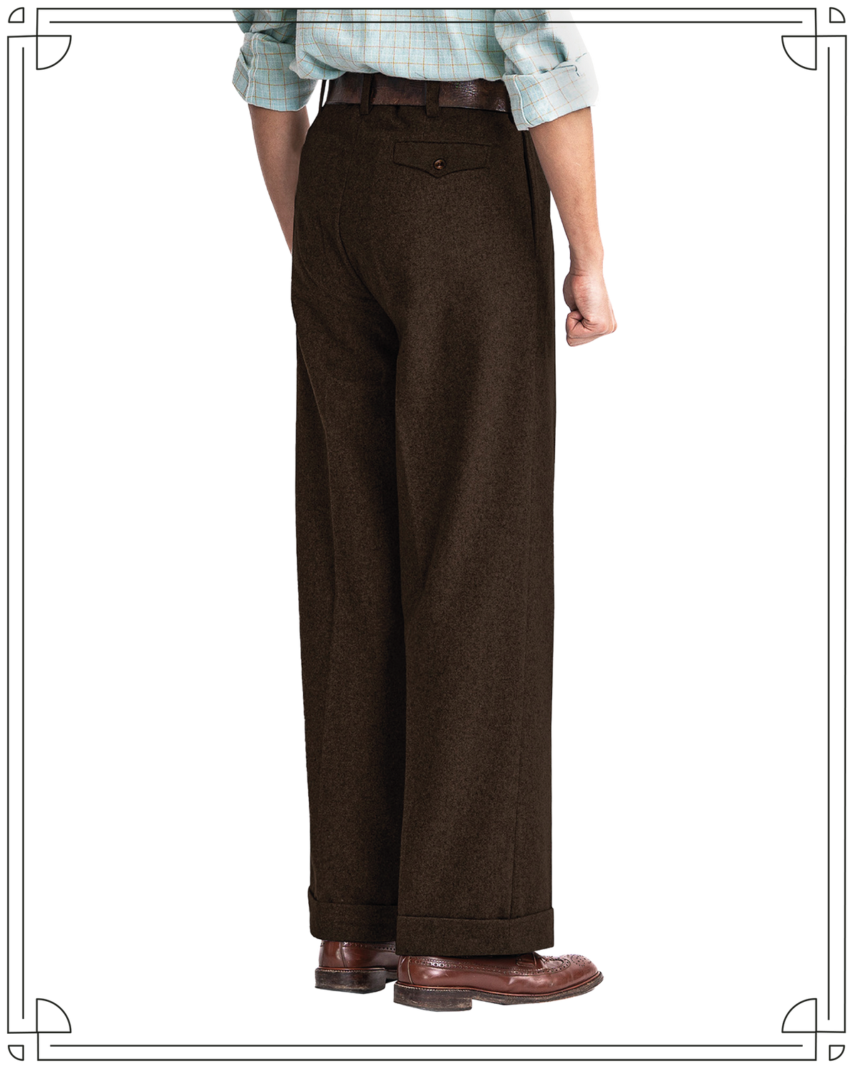 Chocolate Ellington Flannel Trousers