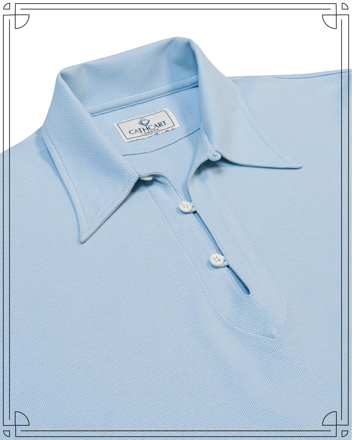 Sample Sky Blue Deco Polo Size L