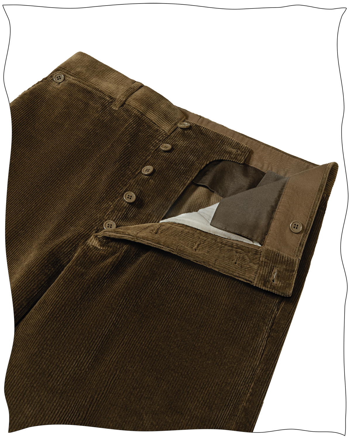 Golden Brown Corduroy Battle Trousers