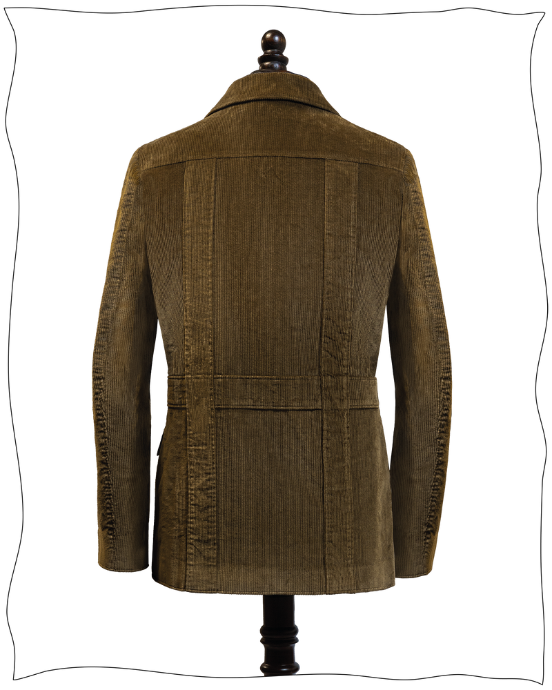 Golden Brown Corduroy Deck Jacket