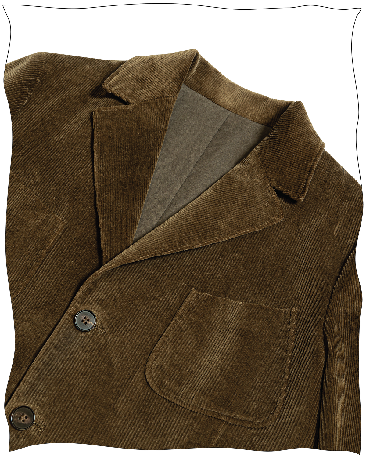 Golden Brown Corduroy Deck Jacket
