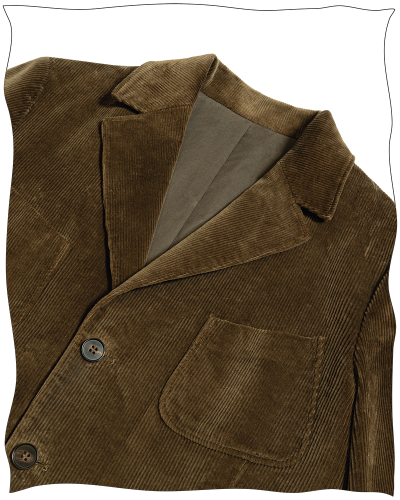 Golden Brown Corduroy Deck Jacket