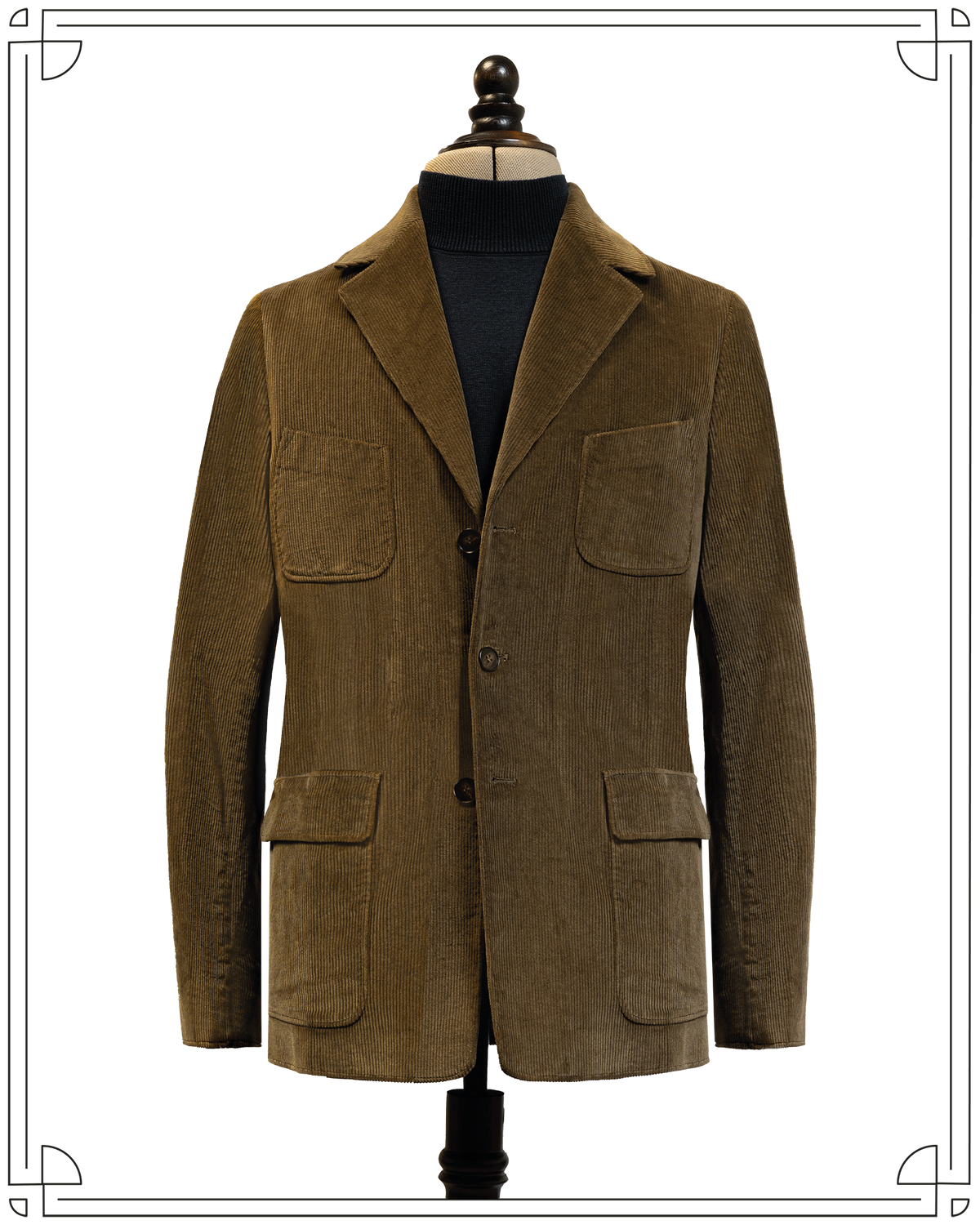 Navy Merino Rollneck Jumper