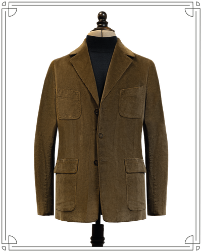 Golden Brown Corduroy Deck Jacket