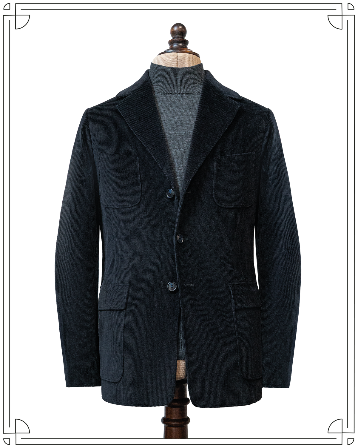 Midnight Corduroy Deck Jacket