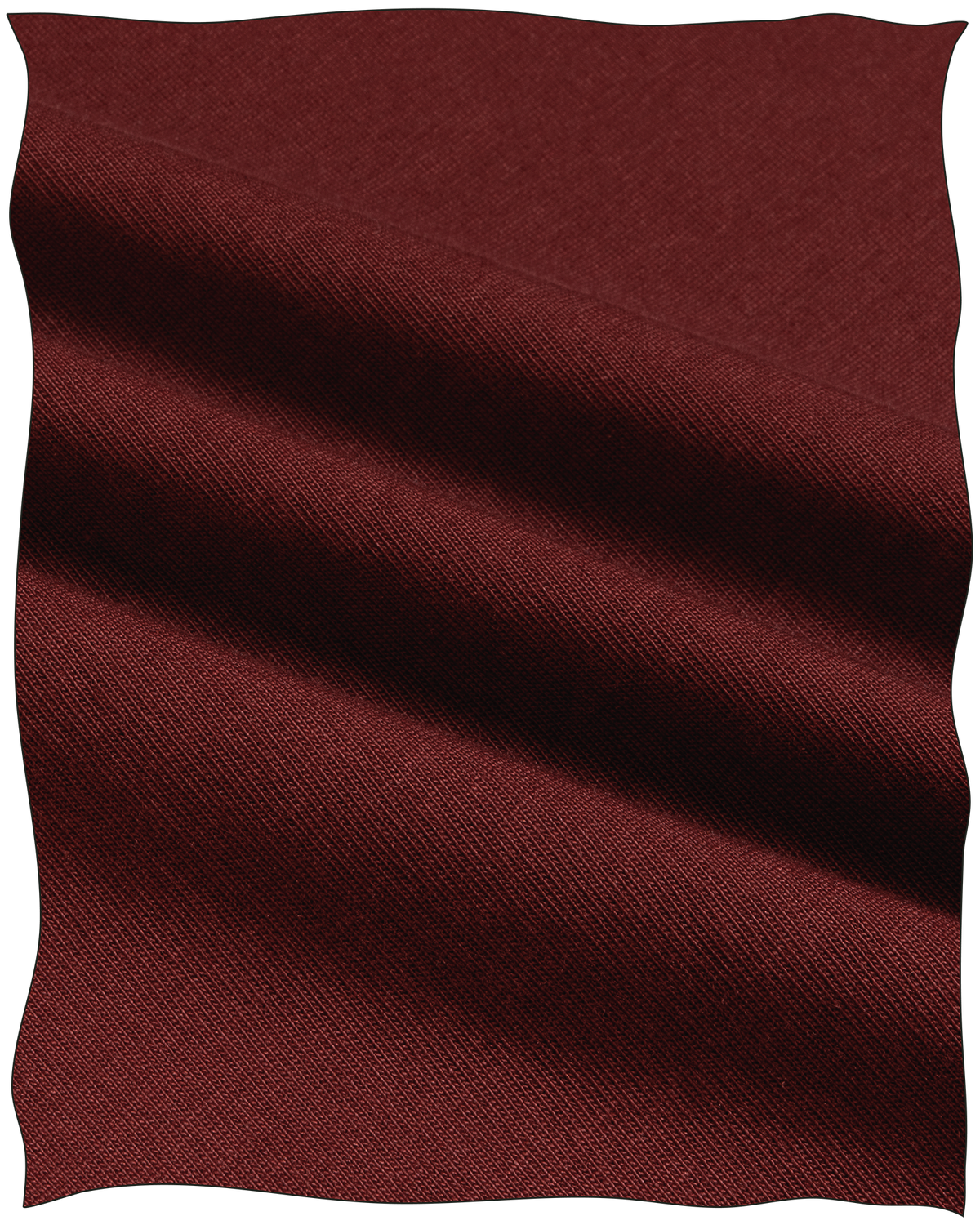 Cathcart London Men's Long Sleeve Polo in Heavy Cotton Fabric in Burgundy